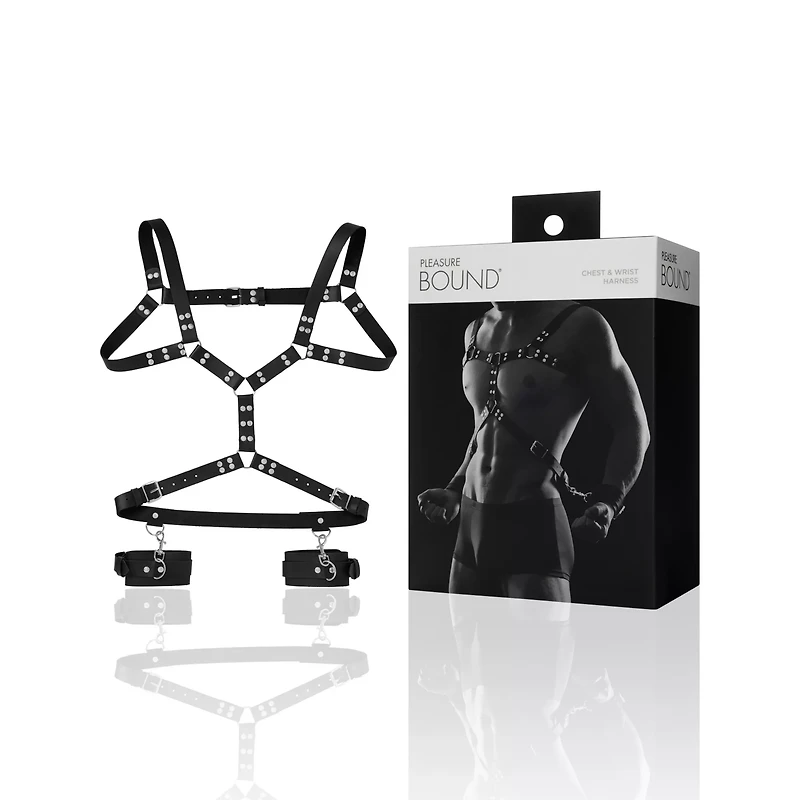 Chest and Wrist Harness Set - Pleasure Bound