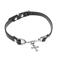 Pearl Cross Choker Necklace