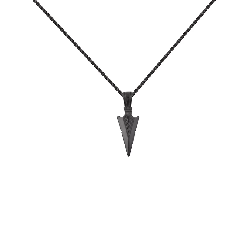 Black Arrowhead Necklace