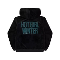 Kayla Malecc Hot Girl Winter Rhinestone Zip Hoodie