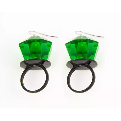 Candy Ring Dangle Earrings - 18 Gauge