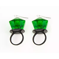 Candy Ring Dangle Earrings - 18 Gauge