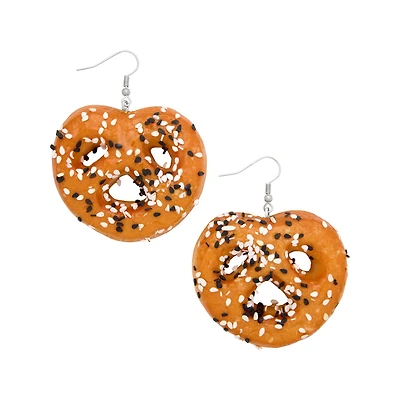Everything Pretzel Dangle Earrings