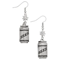 Spiked Beer Can Dangle Earrings