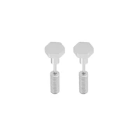 Silver-Tone Nail Faux Tapers - 16 Gauge