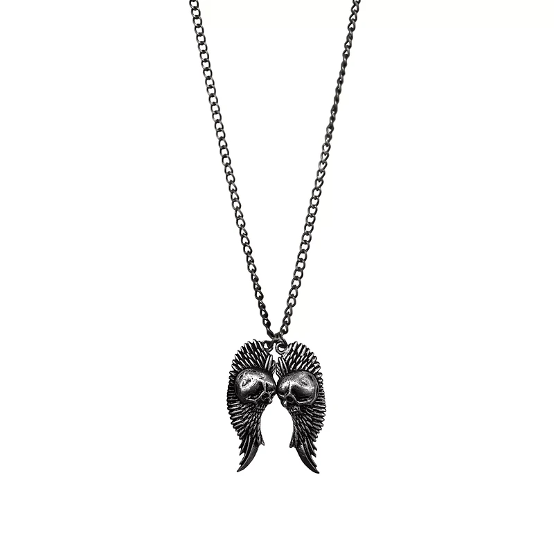 Skull Angel Wings Chain Necklace