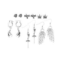 Multi-Pack Skeleton King Mixed Earrings - 6 Pair