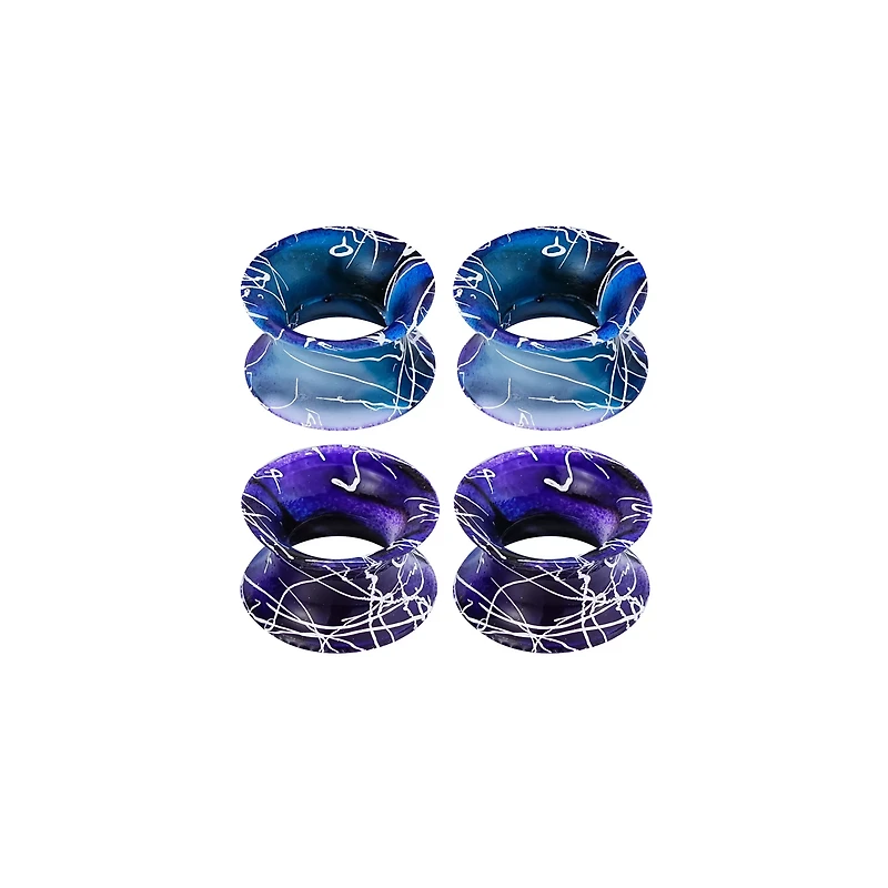 Multi-Pack Purple and White Splatter Tunnels
