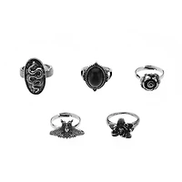 Dark Magic Ring Set - 5 Pack