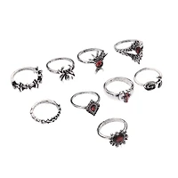 Multi-Pack Gothic Romanticism Rings - 9 Pack