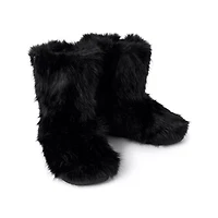 Kayla Malecc Black Faux Fur Boots