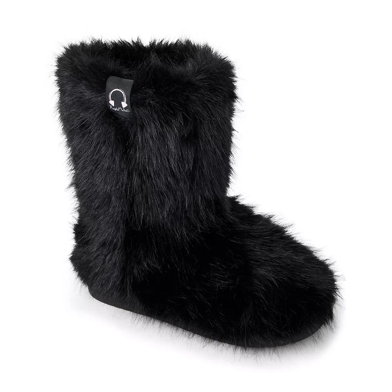 Kayla Malecc Black Faux Fur Boots