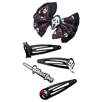 Multi-Pack Ghost Face Bow Knife Hair Clips - 5 Pack