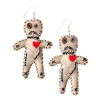 Voodoo Doll Dangle Earrings