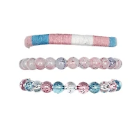 Multi-Pack Transgender Pride Mixed Bracelets - 3 Pack