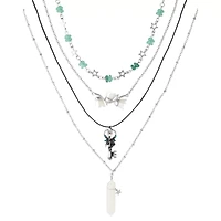 Star Fairy Key Pendant Layered Necklace