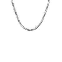 Silver-Tone Box Chain Link Necklace