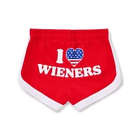 I Heart Wieners Booty Shorts