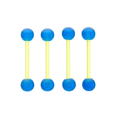 Multi-Pack Glow in the Dark Bioflex Barbells 4 Pack