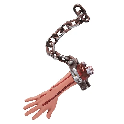 Hanging Chained Bloody Arm Decoration