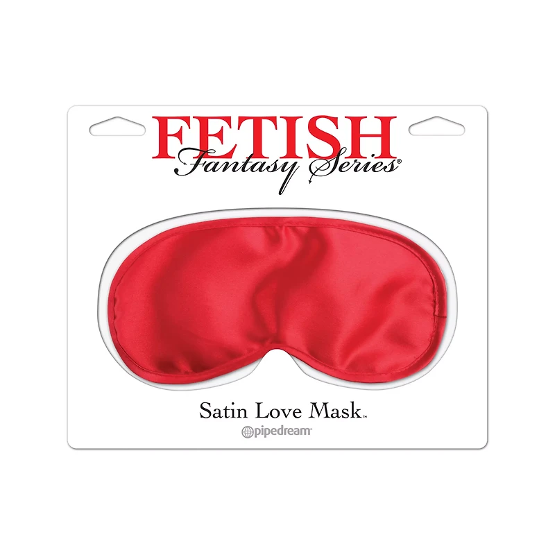 Satin Love Mask Red - Fetish Fantasy