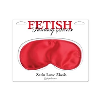 Satin Love Mask Red - Fetish Fantasy