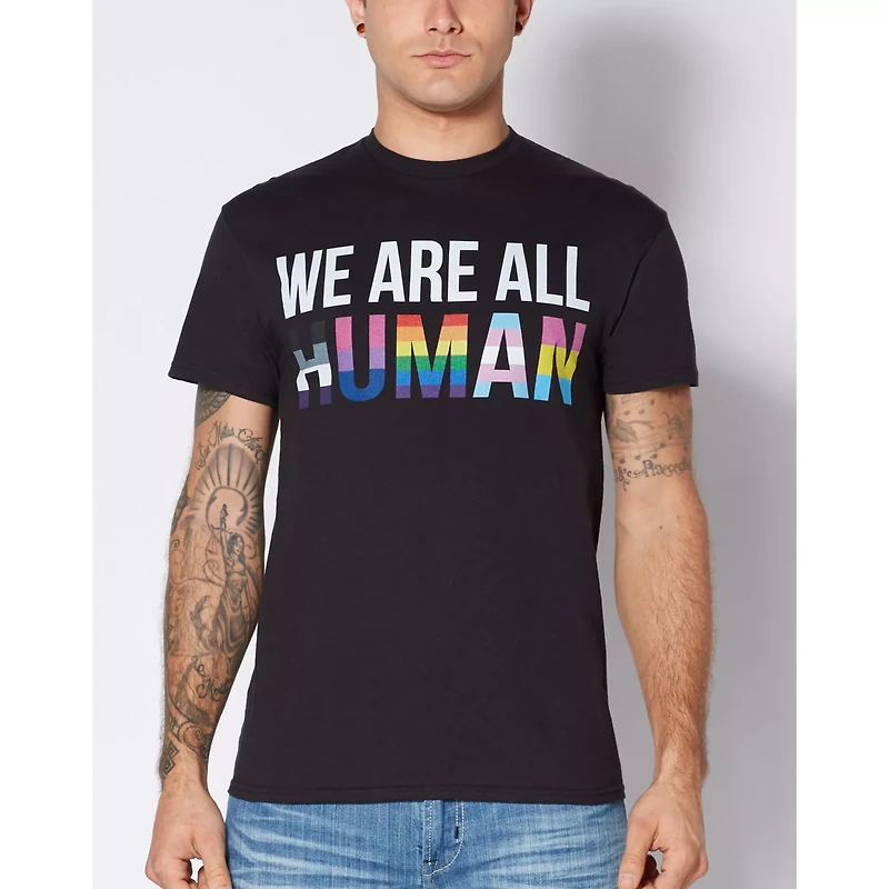 We Are All Human Pride T Shirt