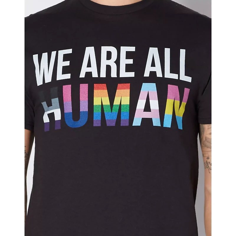 We Are All Human Pride T Shirt