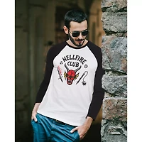 Hellfire Club Raglan T Shirt - Stranger Things