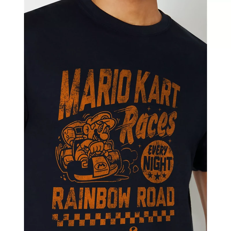 Rainbow Road Races T Shirt - Mario Kart