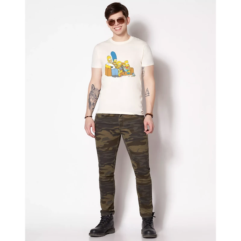 Simpson's Family Couch T Shirt- The Simpsons