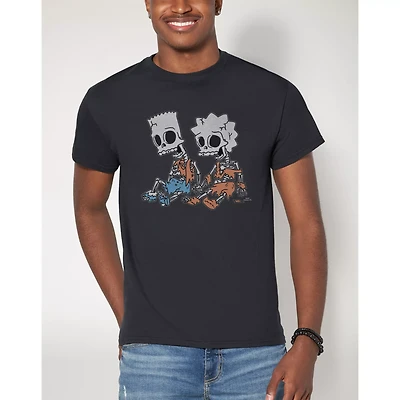 Bart and Lisa Skeleton T Shirt - The Simpsons