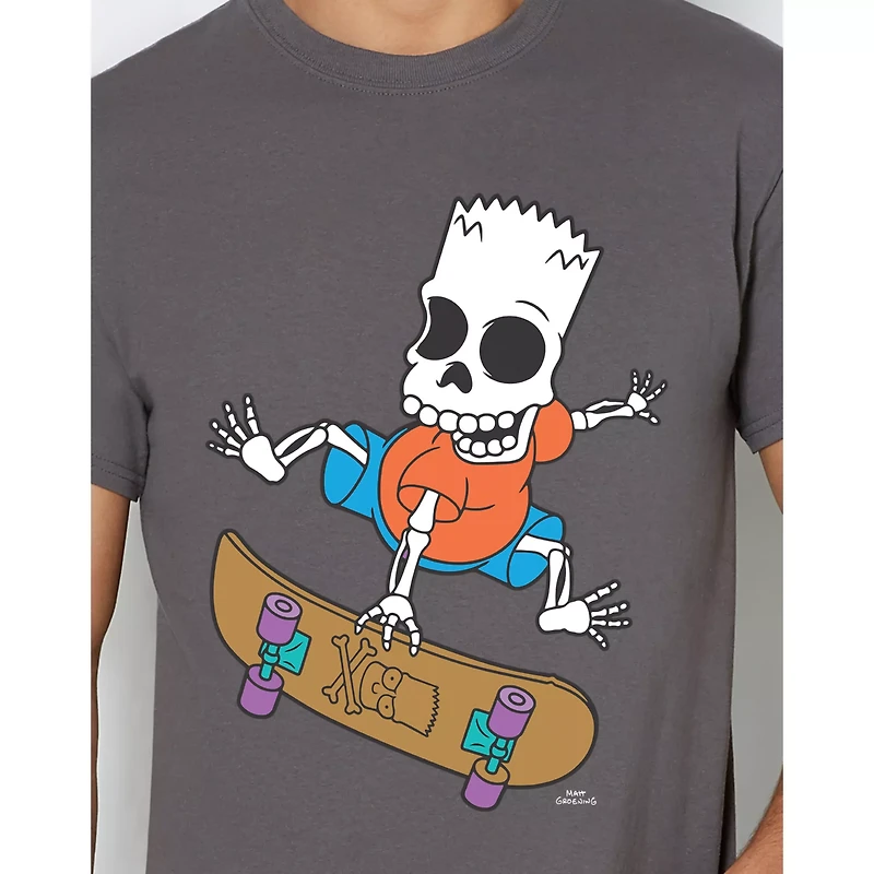 Bart Skating Skeleton T Shirt - The Simpsons