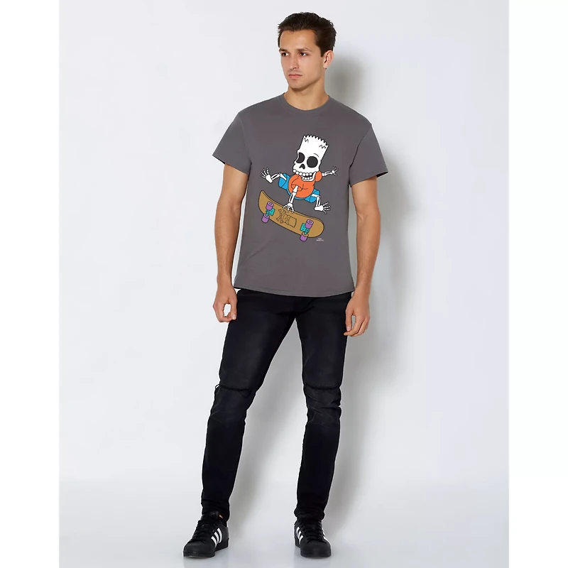 Bart Skating Skeleton T Shirt - The Simpsons