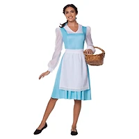 Adult Belle Blue Dress Costume - Disney Princess
