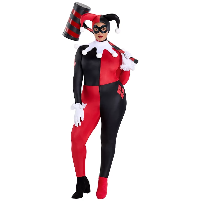 Adult Harley Quinn Catsuit Costume - DC Villains