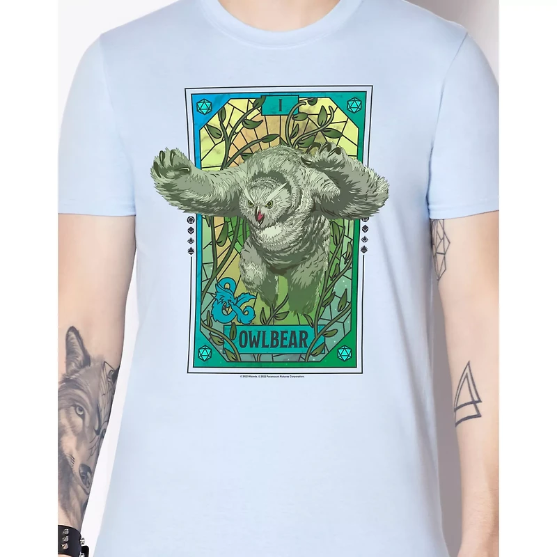 Owlbear Mosaic Tarot T Shirt- Dungeons & Dragons