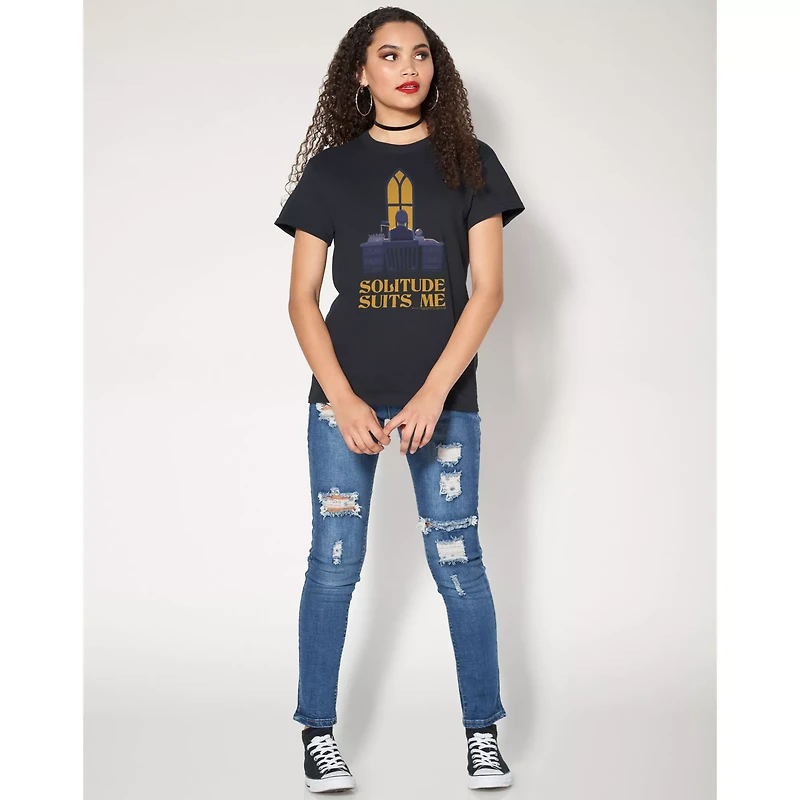 Solitude Suits Me T Shirt- Wednesday