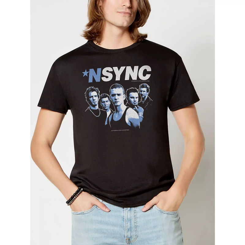 Black NSYNC Group T Shirt