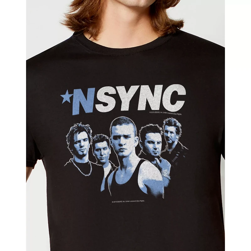 Black NSYNC Group T Shirt