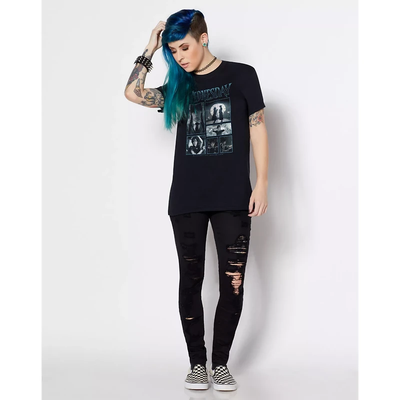 Wednesday Iconic Scenes T Shirt