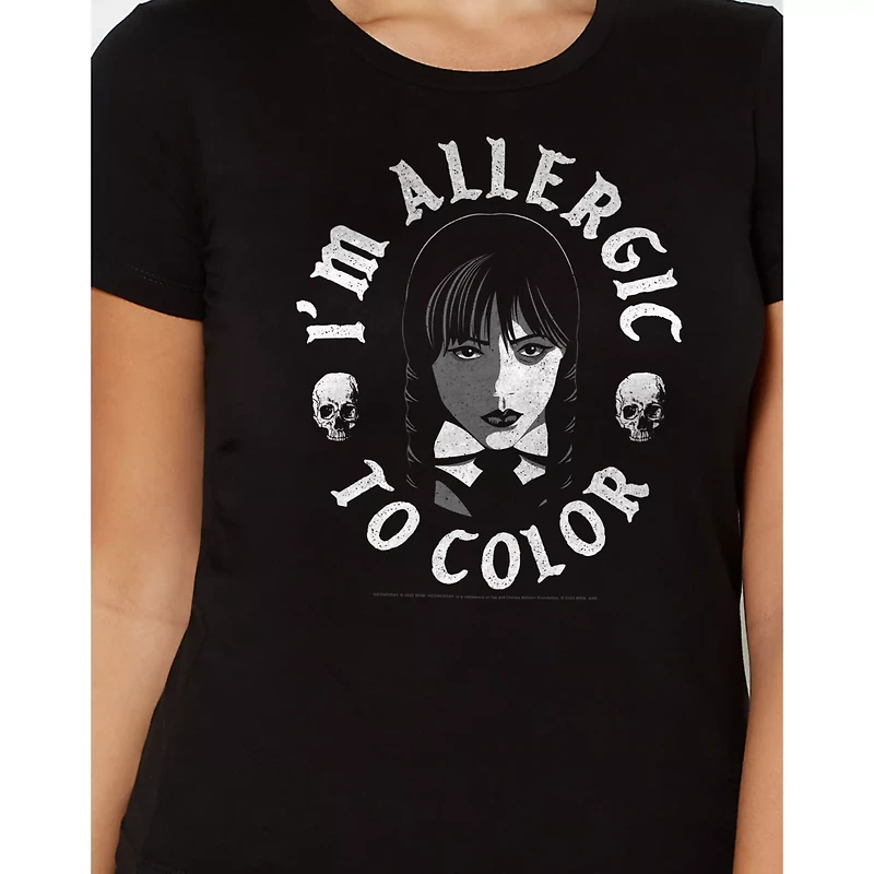 Allergic to Color T Shirt - Wednesday