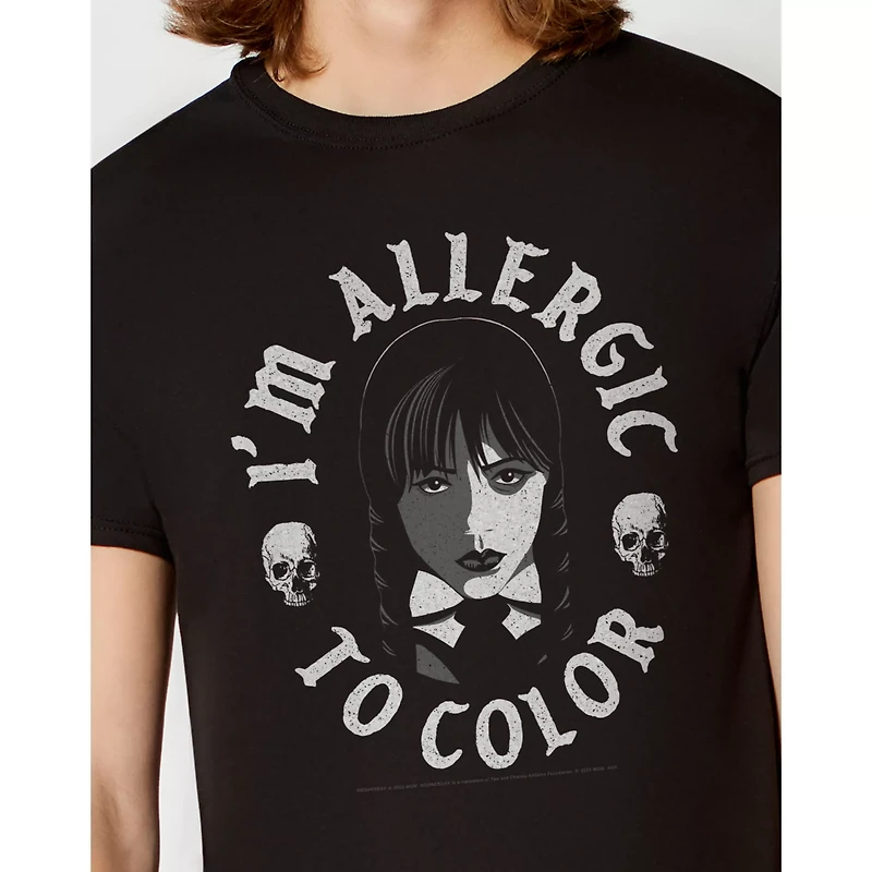 Allergic to Color T Shirt - Wednesday