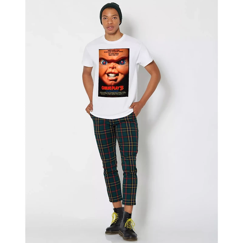 White Child's Play 3 Chucky T Shirt