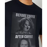 Chucky Before and After Coffee T Shirt