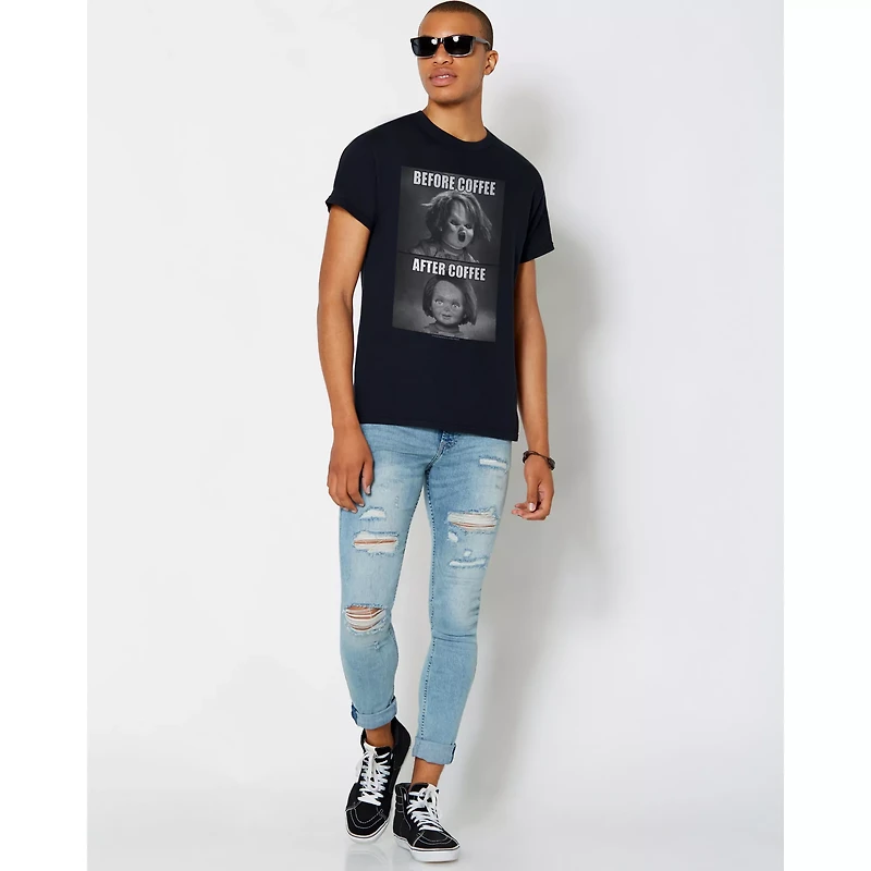 Chucky Before and After Coffee T Shirt
