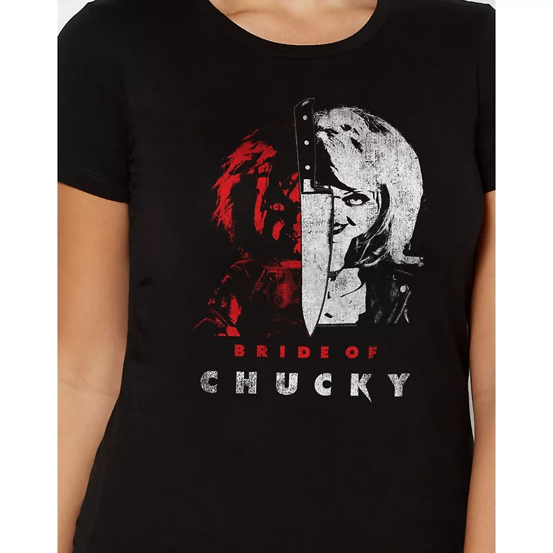 Split Bride of Chucky T Shirt