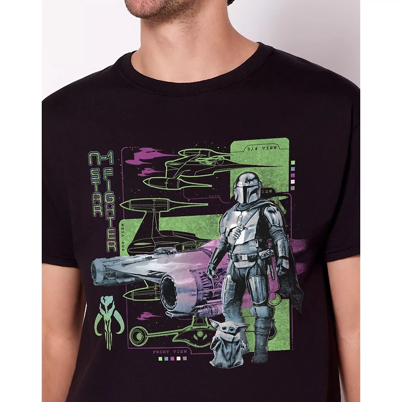 Mandalorian Star Fighter T Shirt - The