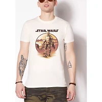 Mando and Grogu Sunset T Shirt - The Mandalorian