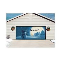 Snowman Garage Double Door Cover